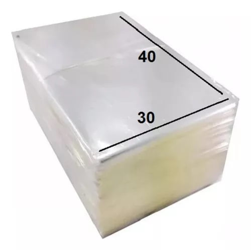 Saco Plástico Transparente 30x40 Esp.0,06 Pct.c/ 1kg PP