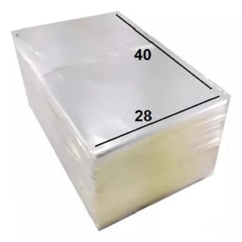 Saco Plástico Transparente 25x35 Esp.0,06 Pct.c/ 1kg PP